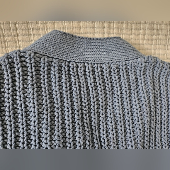 Babaa Cotton Cardigan No18 Midnight Ocean One Size - Picture 5 of 10